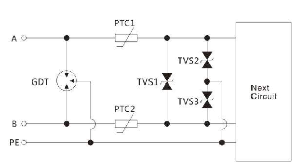 RS-485接口保护电路图